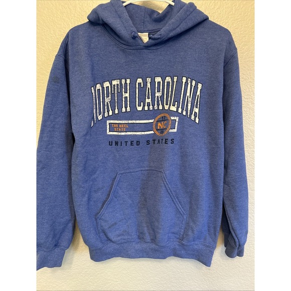 Gildan Tops - Tar Heels North Carolina Blue Sweatshirt Hoodie Size Small